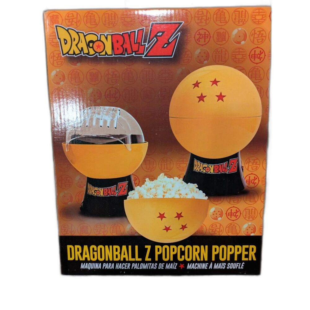 NIB  Uncanny Brands Dragon Ball Z 4-Star Dragon Ball Hot Air Popcorn Popper